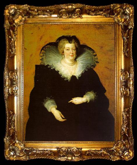 framed  Peter Paul Rubens Portrait of Marie de Medici, ta009-2